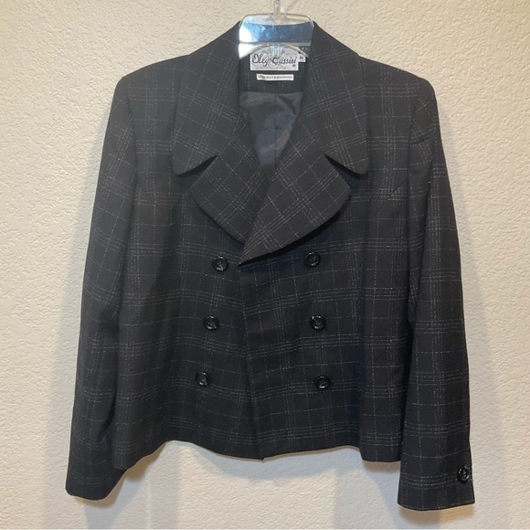 OLEG CASSINI LINED WOOL SKIRT SUIT SIZE 8 - Picture 5 of 5